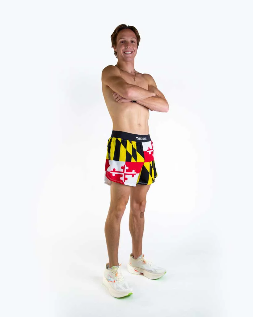 Men's Maryland Flag 4" Half Split Shorts - Image 5