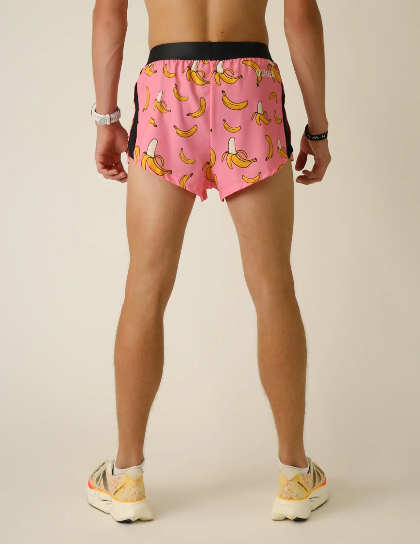 Men's Pink Bananas 2" Split Shorts - Image 5