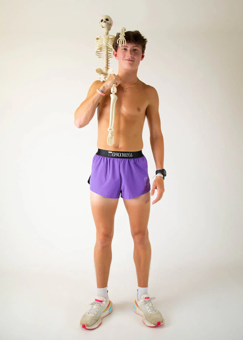 Men's Purple 2" Split Shorts - Image 7