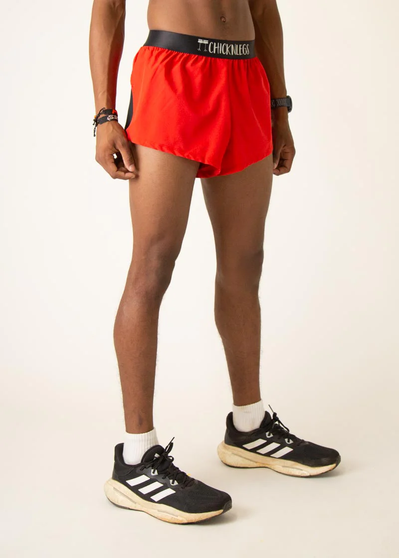 Men's Red 2" Split Short - Image 3