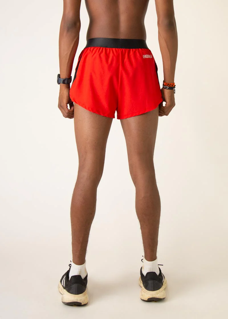 Men's Red 2" Split Short - Image 5