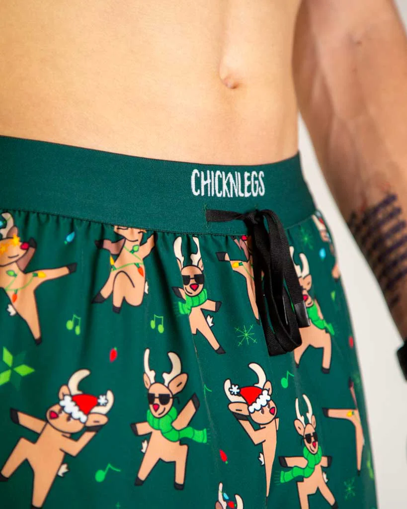 Men's Rockin Reindeer 2" DS Split Shorts - Image 2