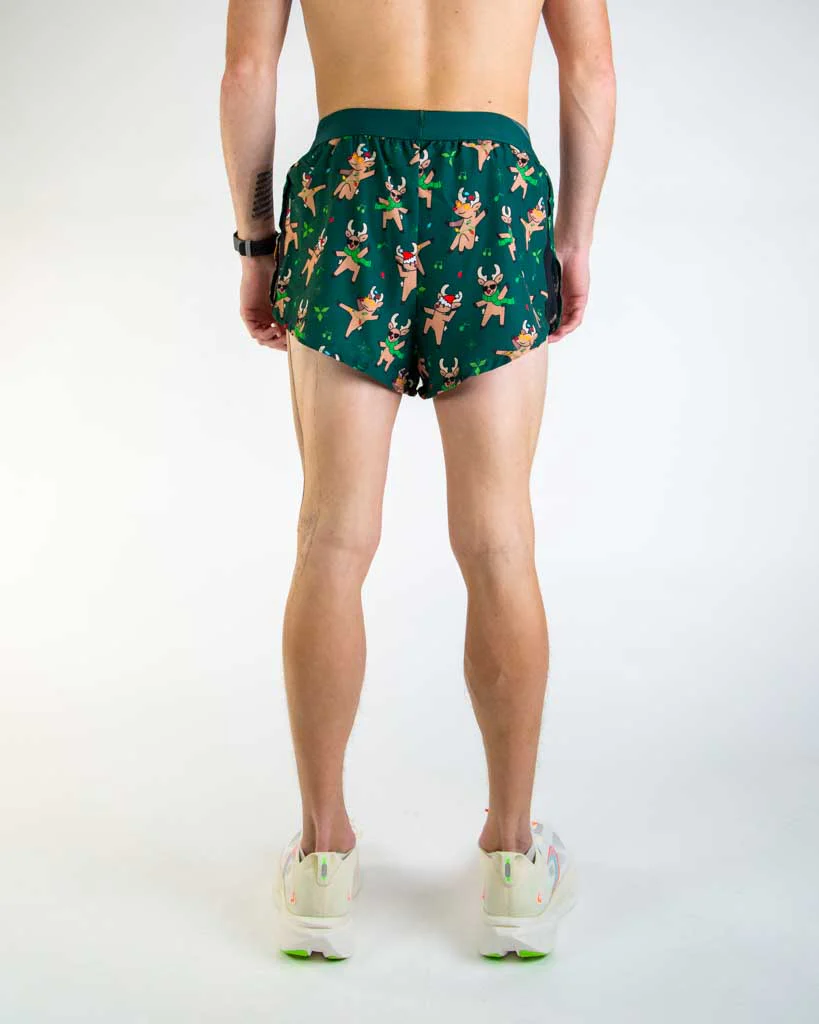 Men's Rockin Reindeer 2" DS Split Shorts - Image 5