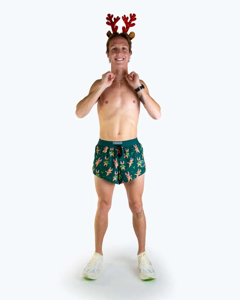 Men's Rockin Reindeer 2" DS Split Shorts - Image 6