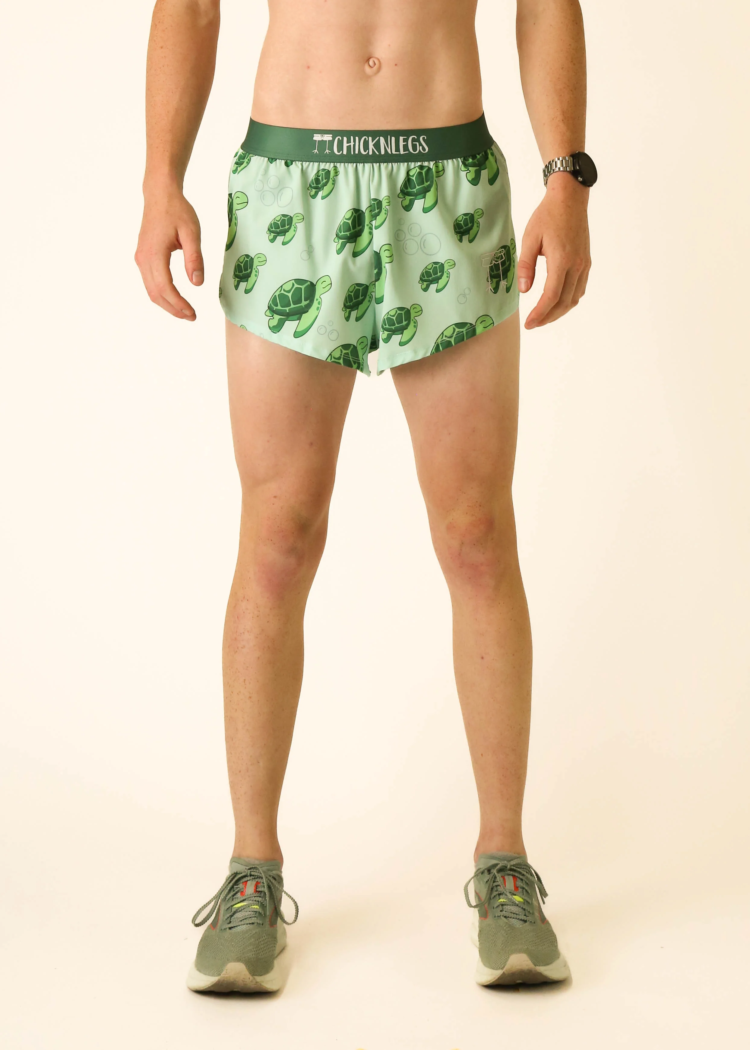 Men's Sea Turtles 2" Split Shorts - Image 2