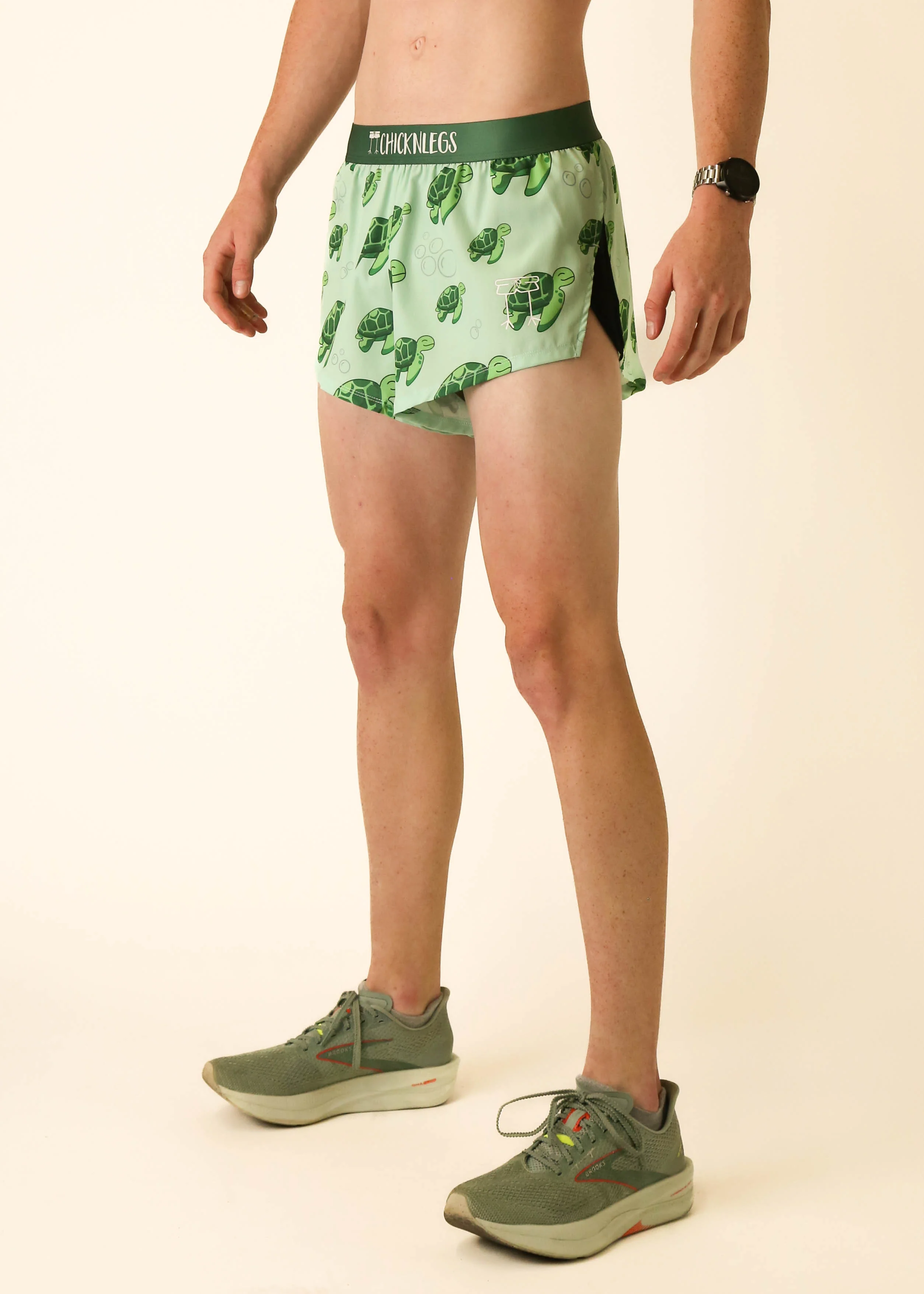 Men's Sea Turtles 2" Split Shorts - Image 3