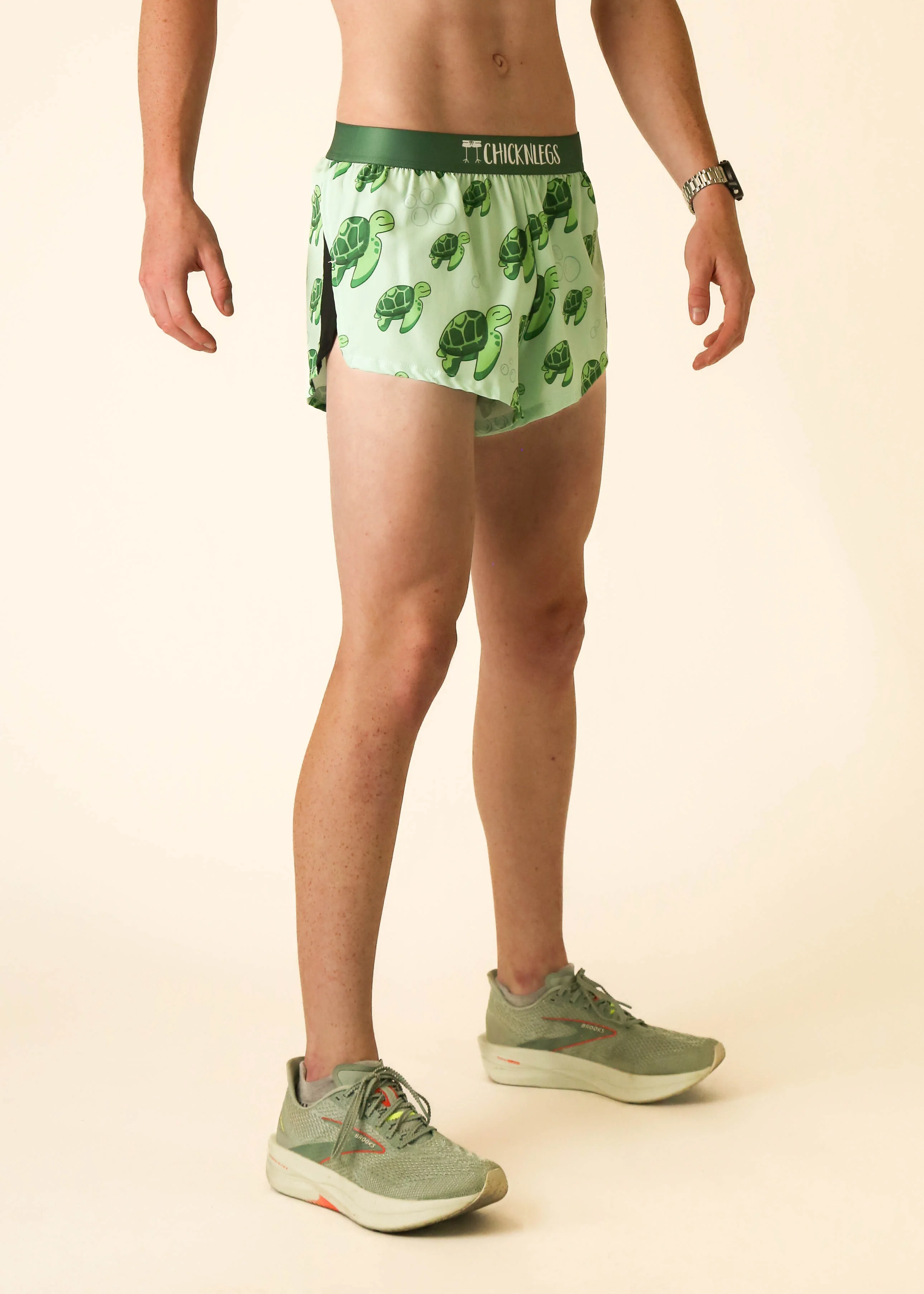 Men's Sea Turtles 2" Split Shorts - Image 4
