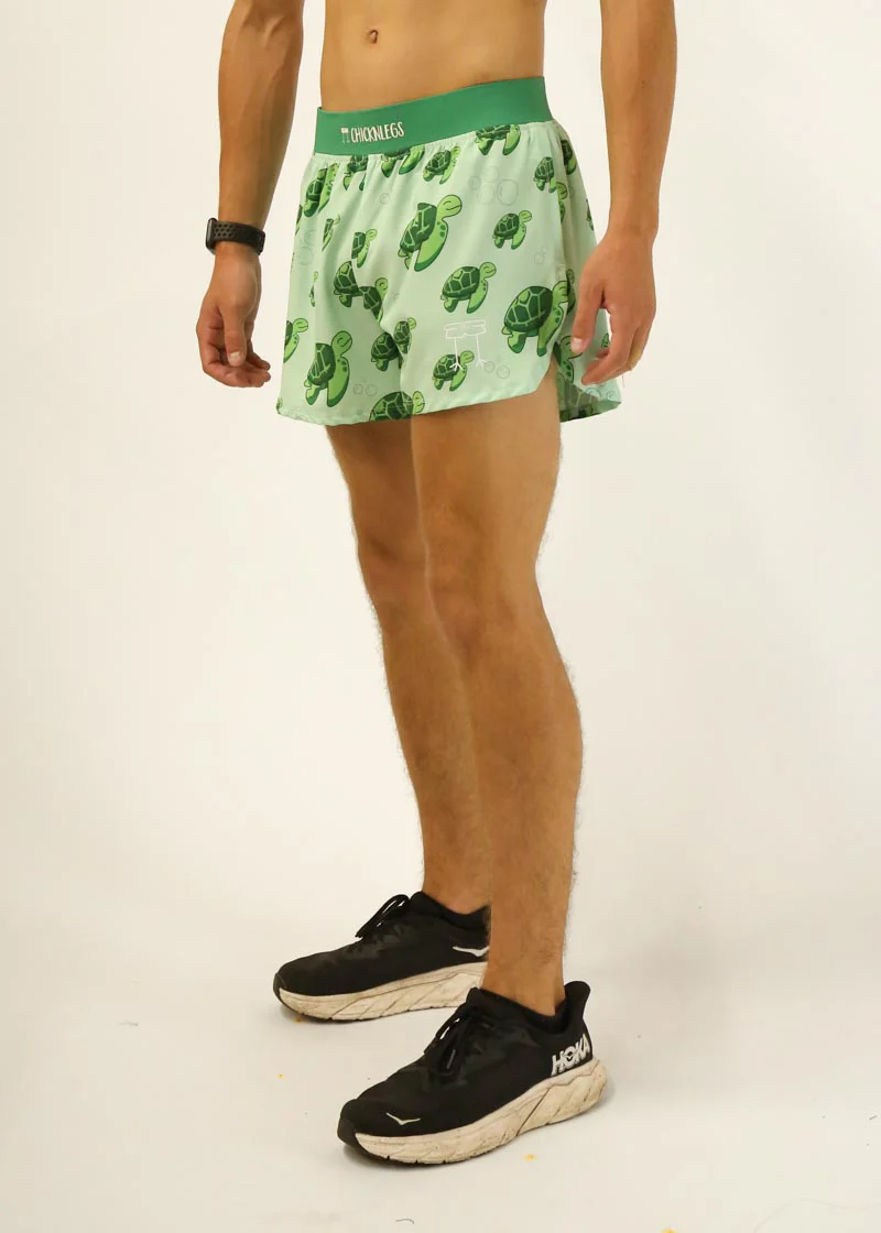 Men's Sea Turtles 4" Half Split Shorts - Image 3