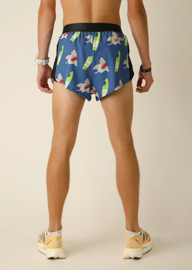 Men's Blue Sharks 2" Split Shorts - Image 5