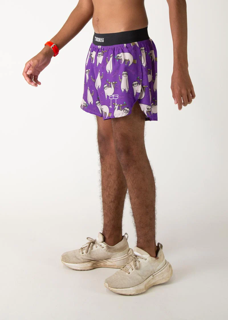 Men's Sloths 4" Half Split Shorts - Image 2
