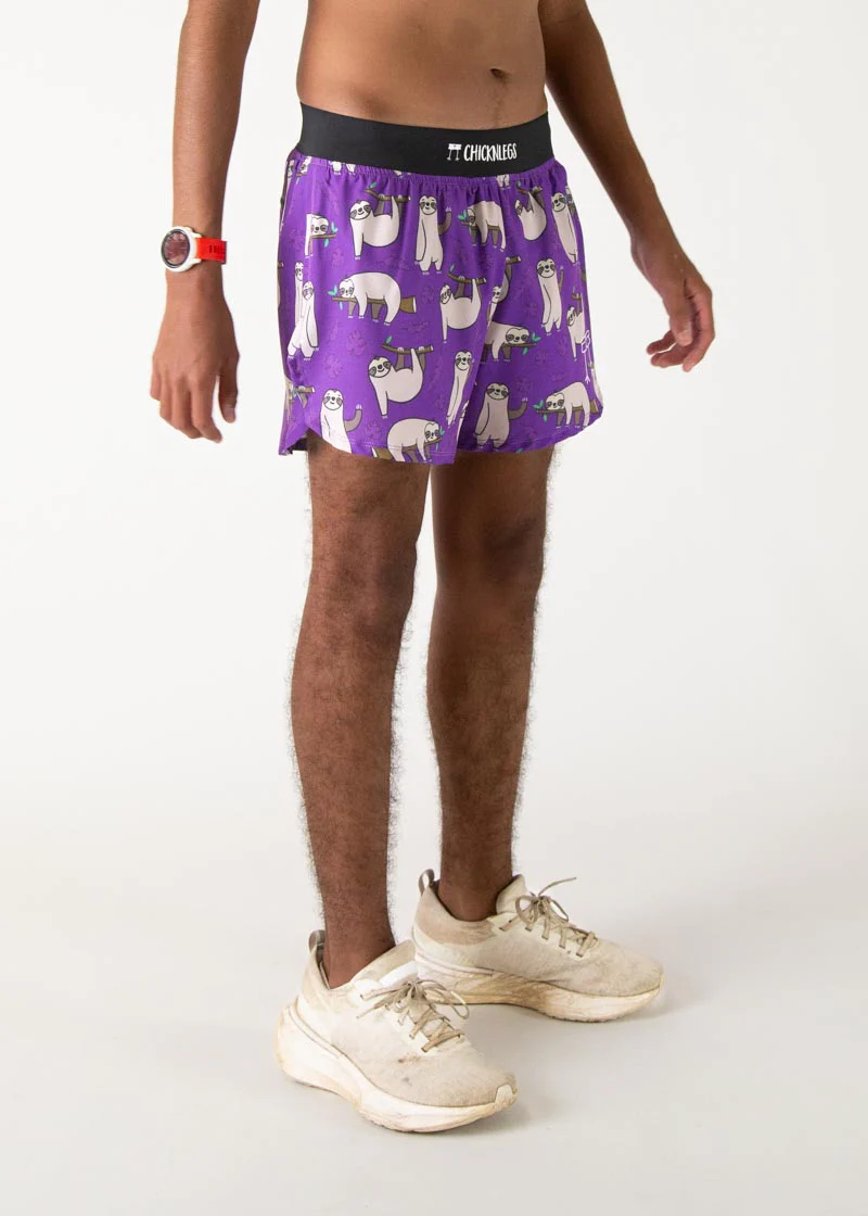 Men's Sloths 4" Half Split Shorts - Image 3