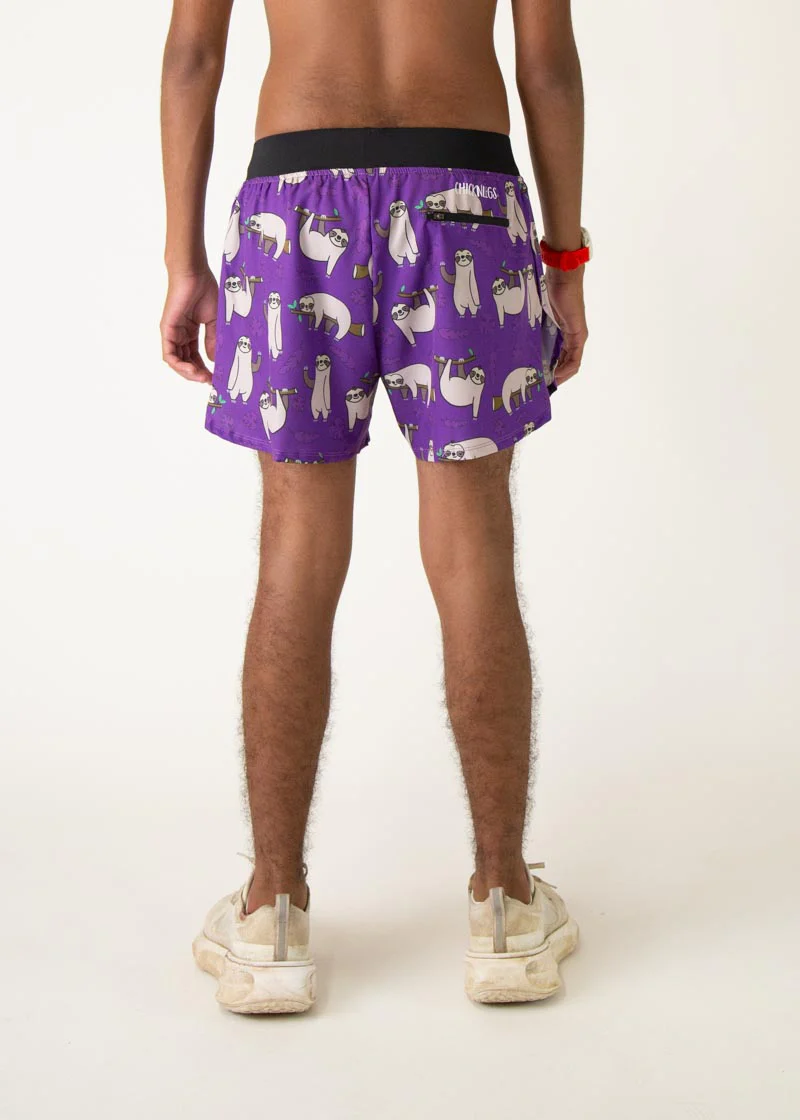 Men's Sloths 4" Half Split Shorts - Image 4
