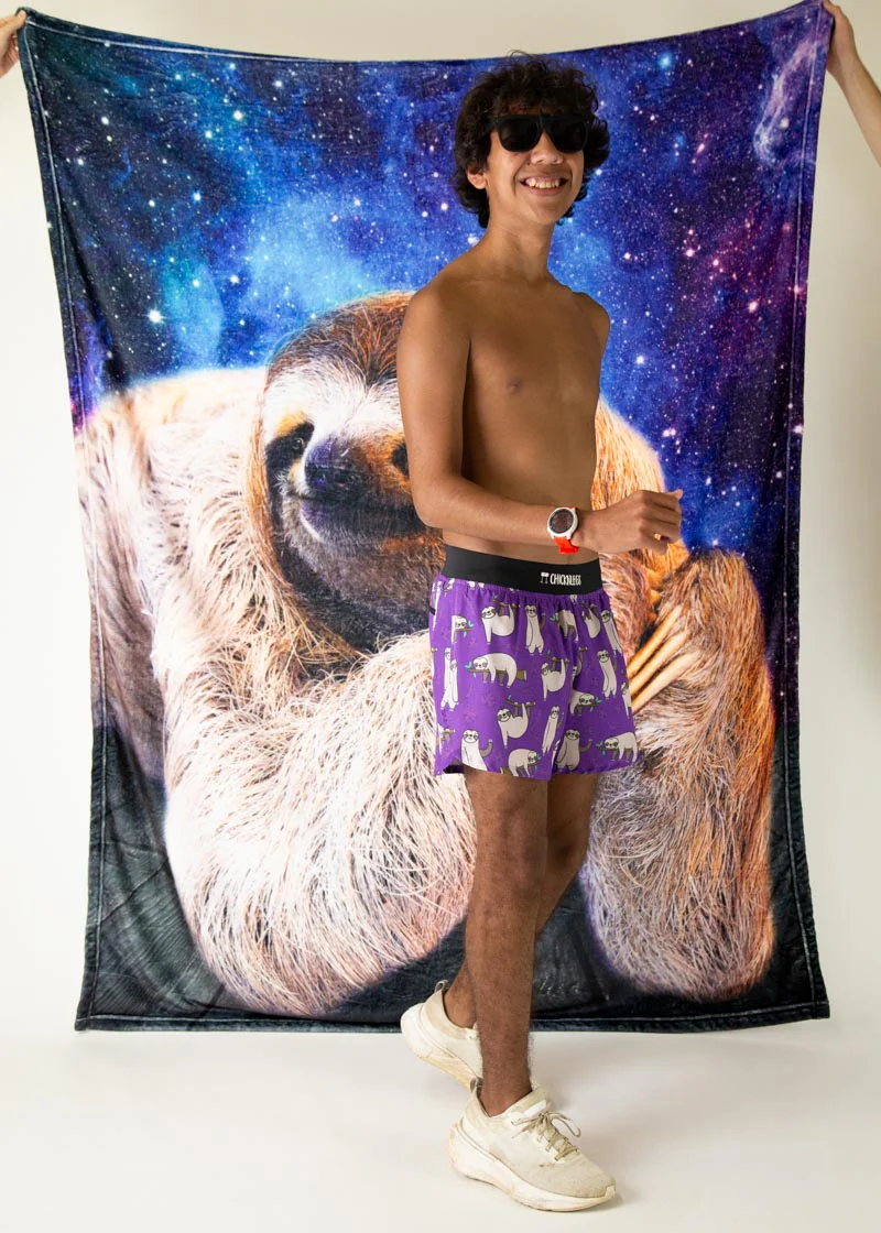 Men's Sloths 4" Half Split Shorts - Image 5