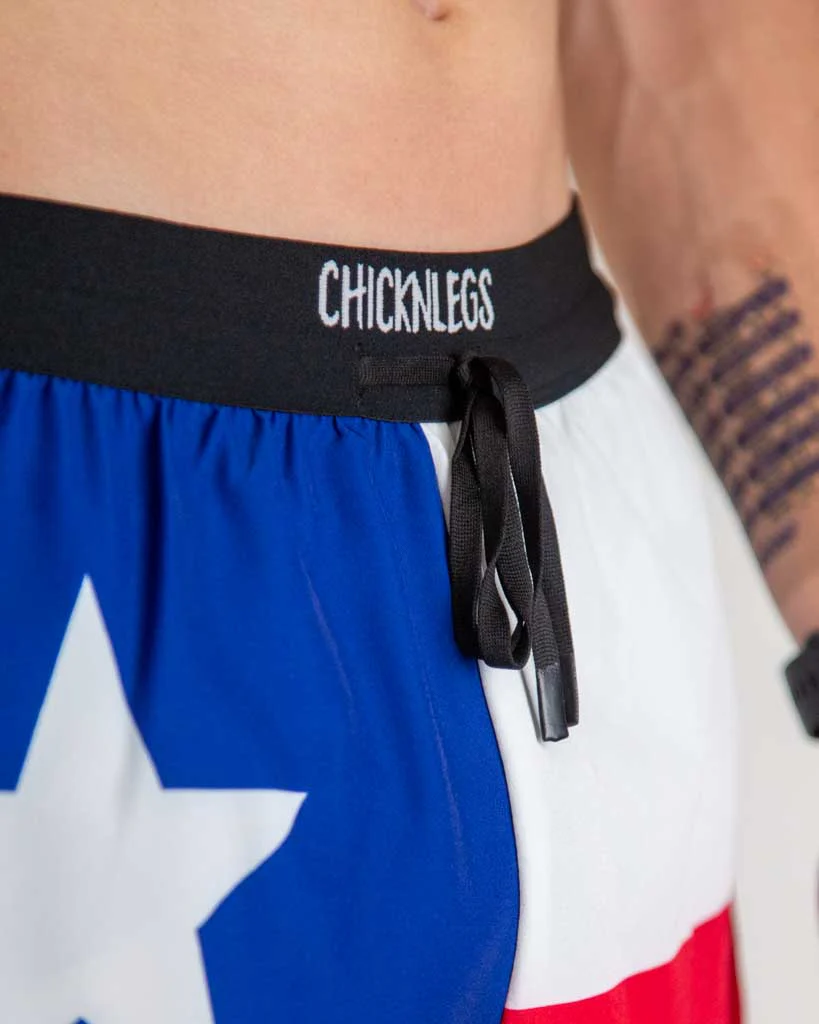 Men's Texas Flag 2" DS Split Shorts - Image 2