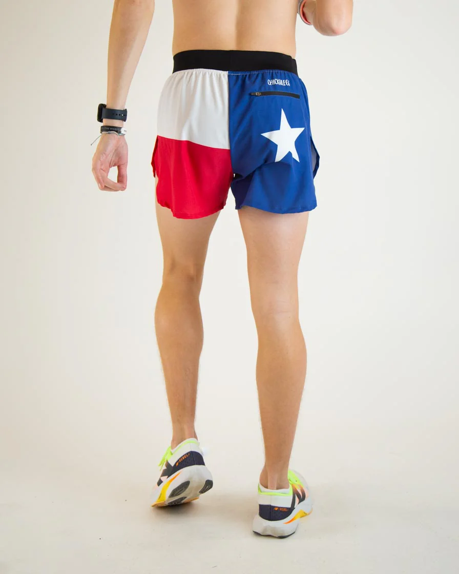 Men's Texas Flag 4" Half Split Shorts - Image 4