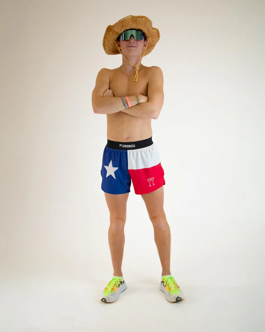 Men's Texas Flag 4" Half Split Shorts - Image 5