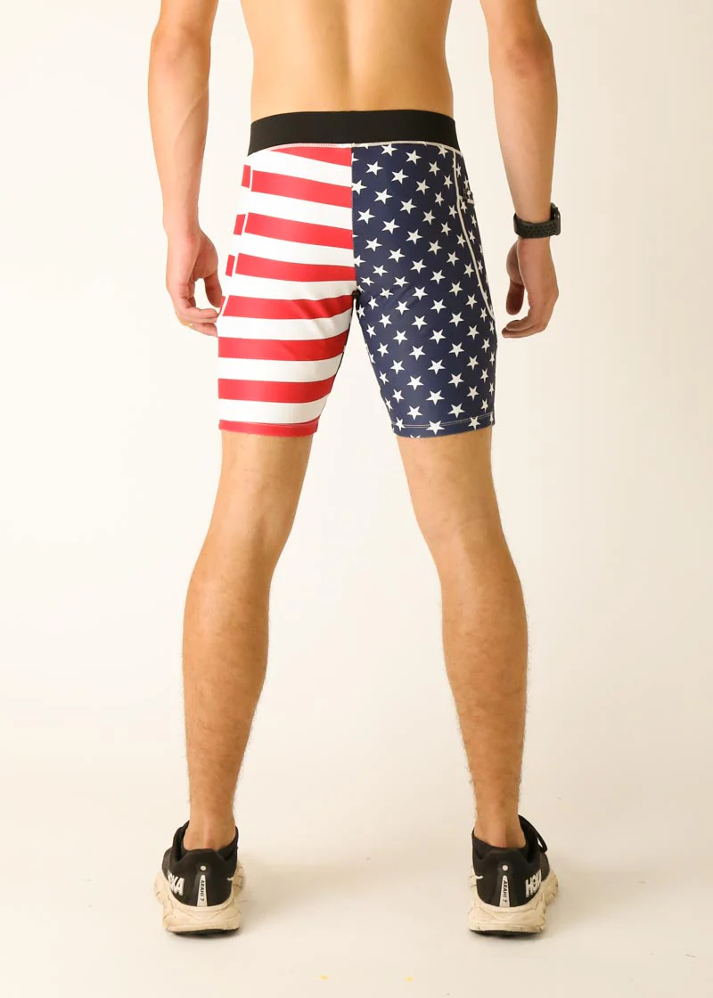 Men's USA 8" Half Tights - Image 5