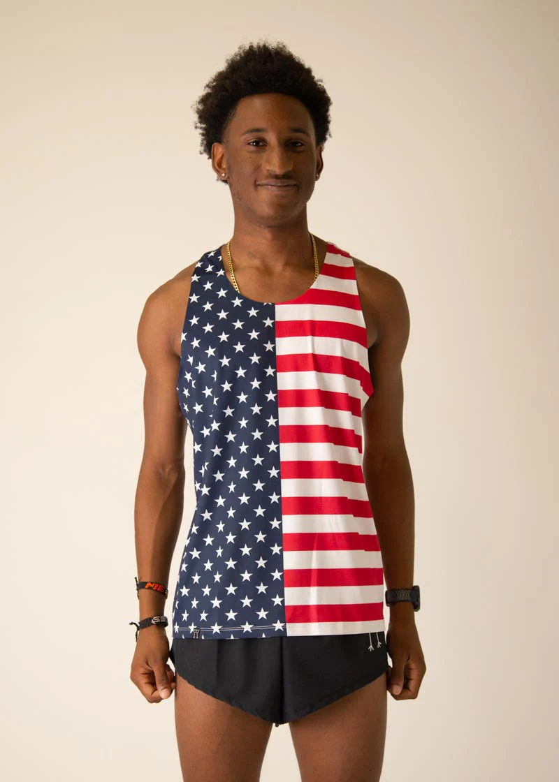 Men's USA Performance Singlet - Image 2
