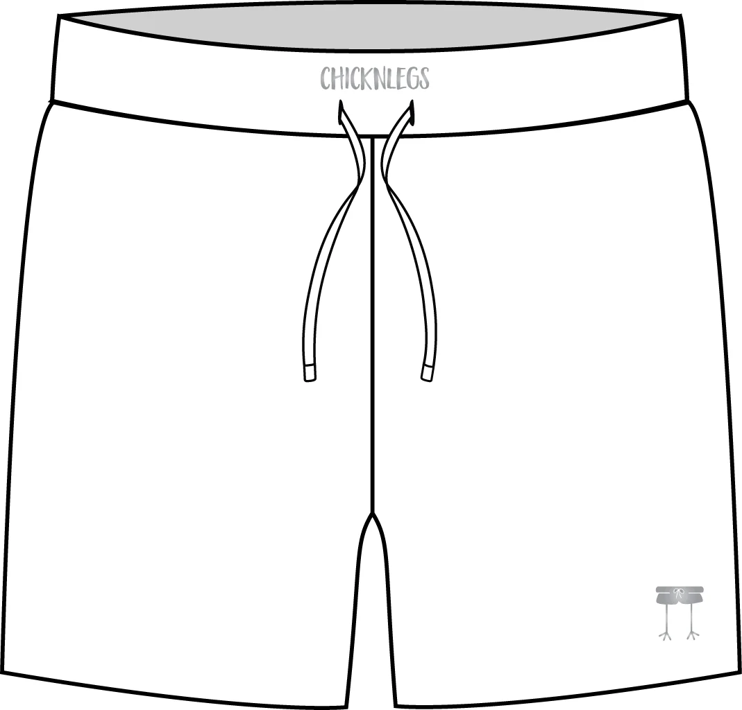 Men's White 5" DS Running Shorts