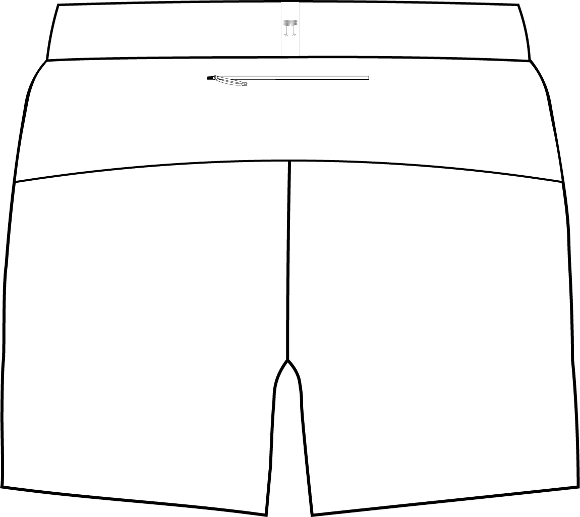 Men's White 5" DS Running Shorts - Image 2
