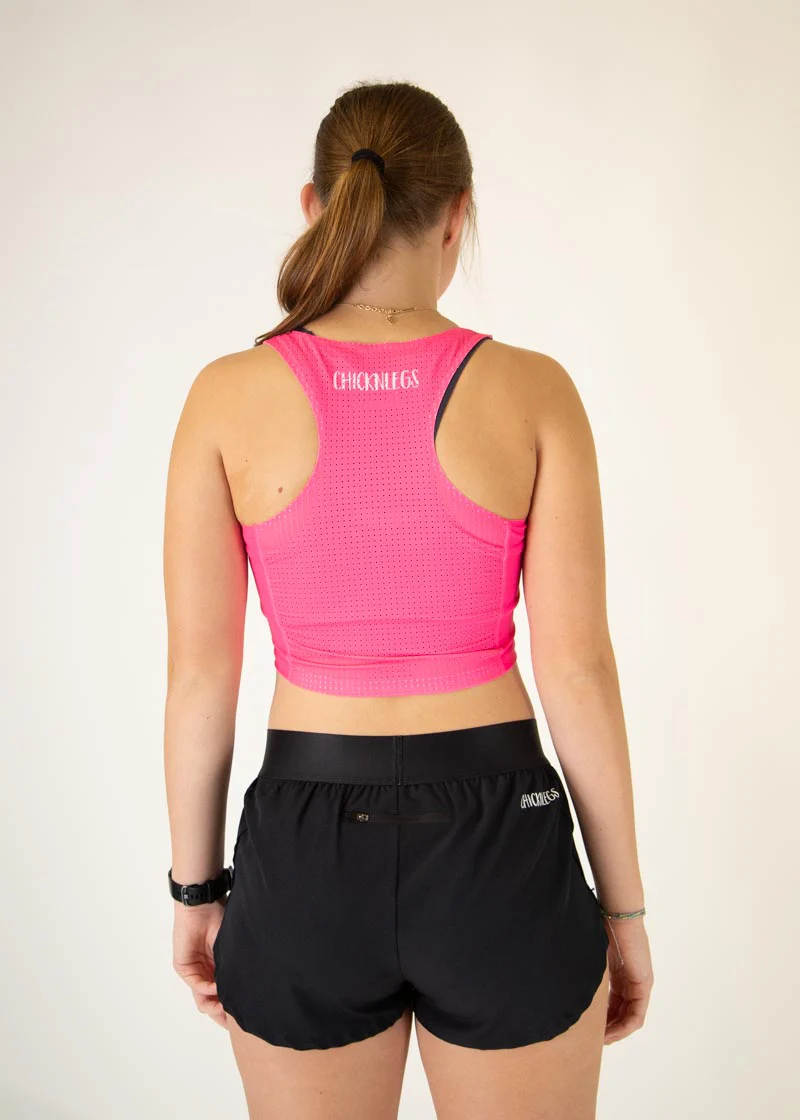 Neon Pink PWR Crop Top - Image 4