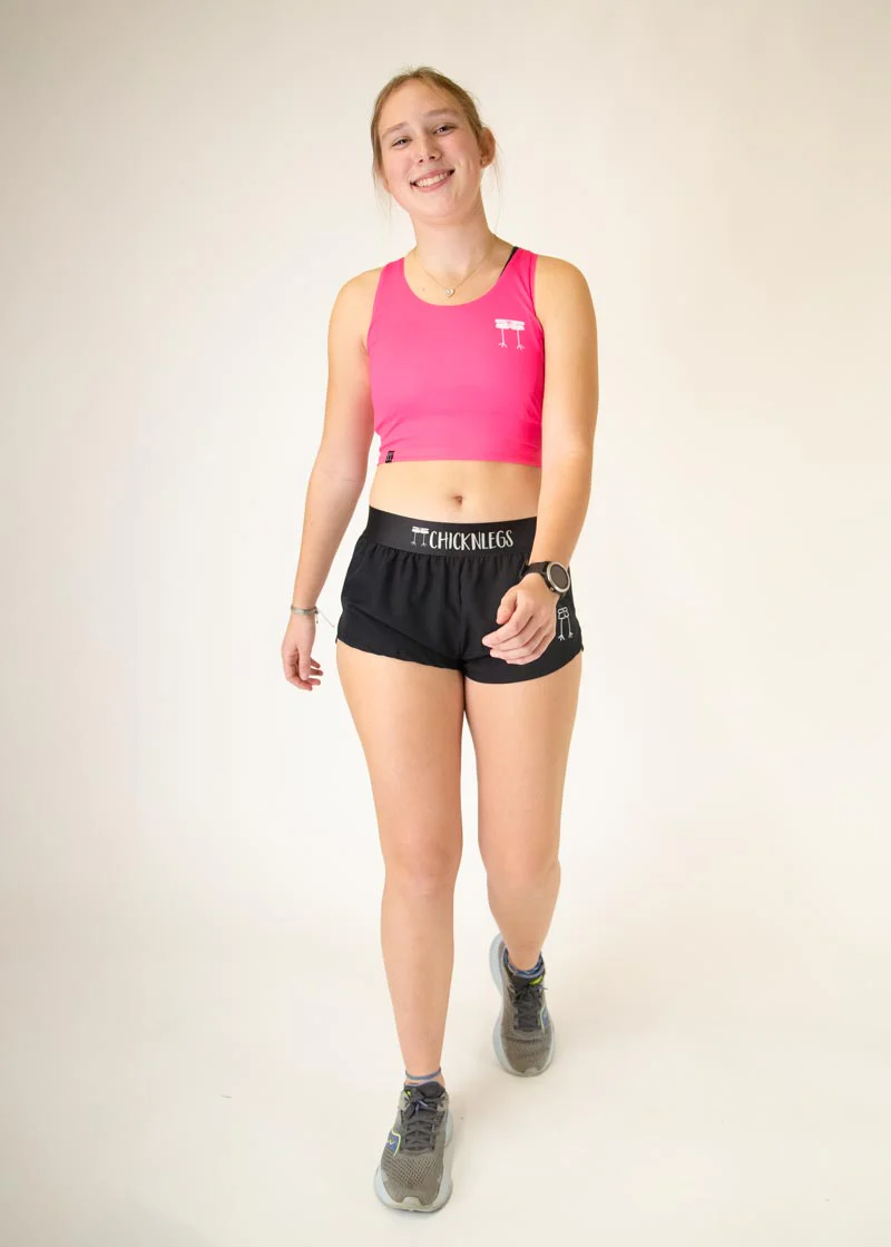 Neon Pink PWR Crop Top - Image 5