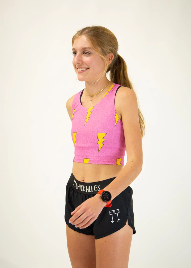 Pink Bolts PWR Crop Top - Image 2