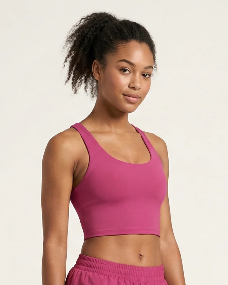 Raspberry Endure Sports Bra Crop
