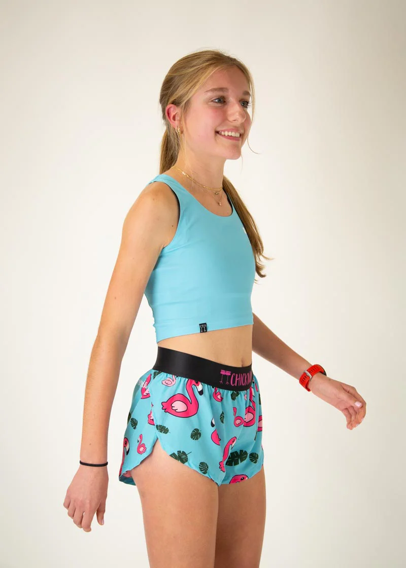 Sky Blue PWR Crop Top - Image 3