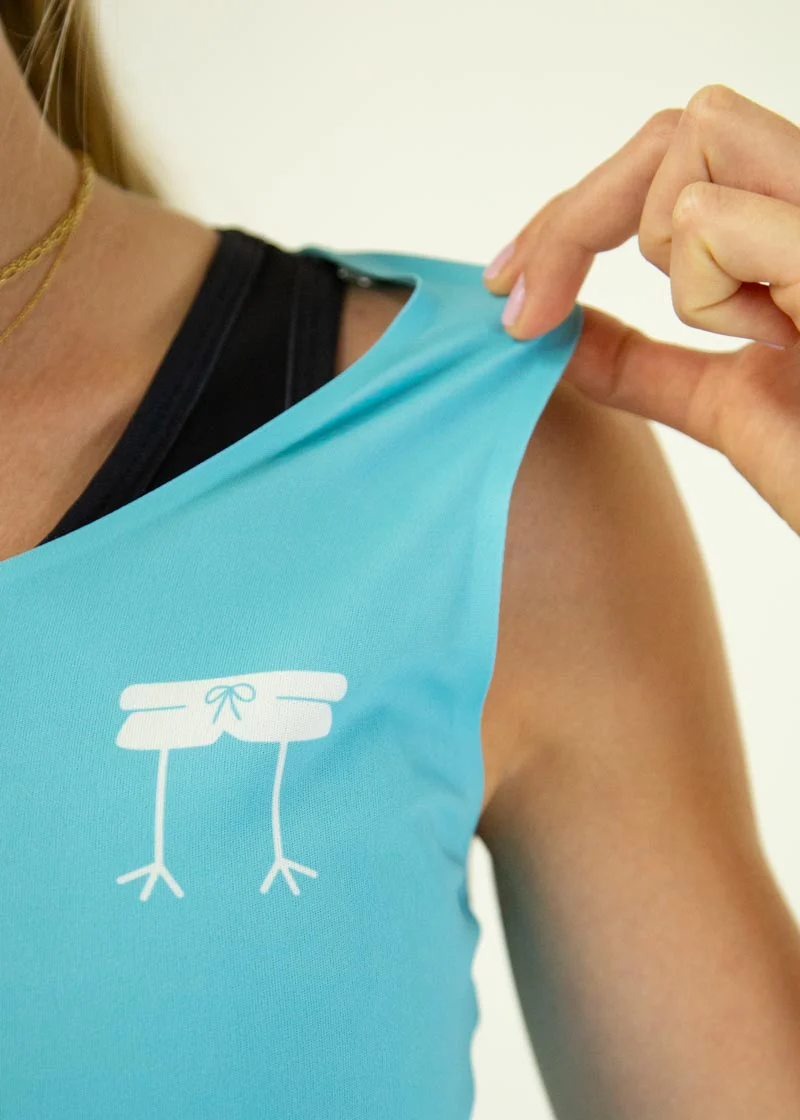 Sky Blue PWR Crop Top - Image 5
