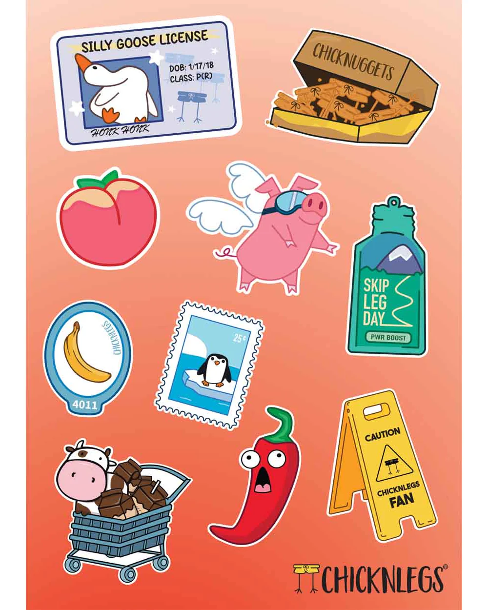 Sticker Pack - Red