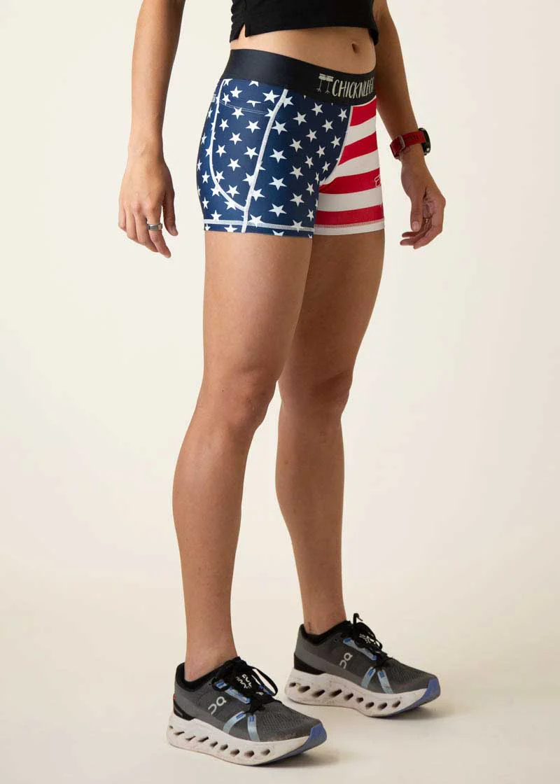 Women's USA 3" Compression Shorts - Image 2
