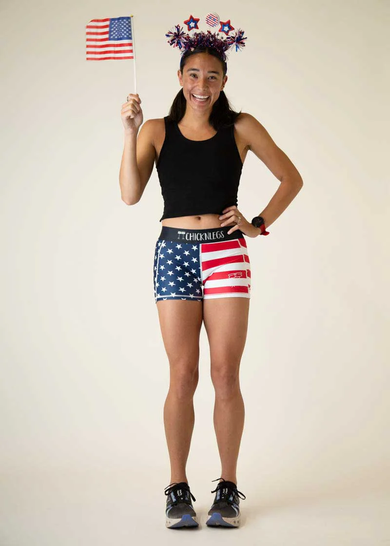 Women's USA 3" Compression Shorts - Image 5