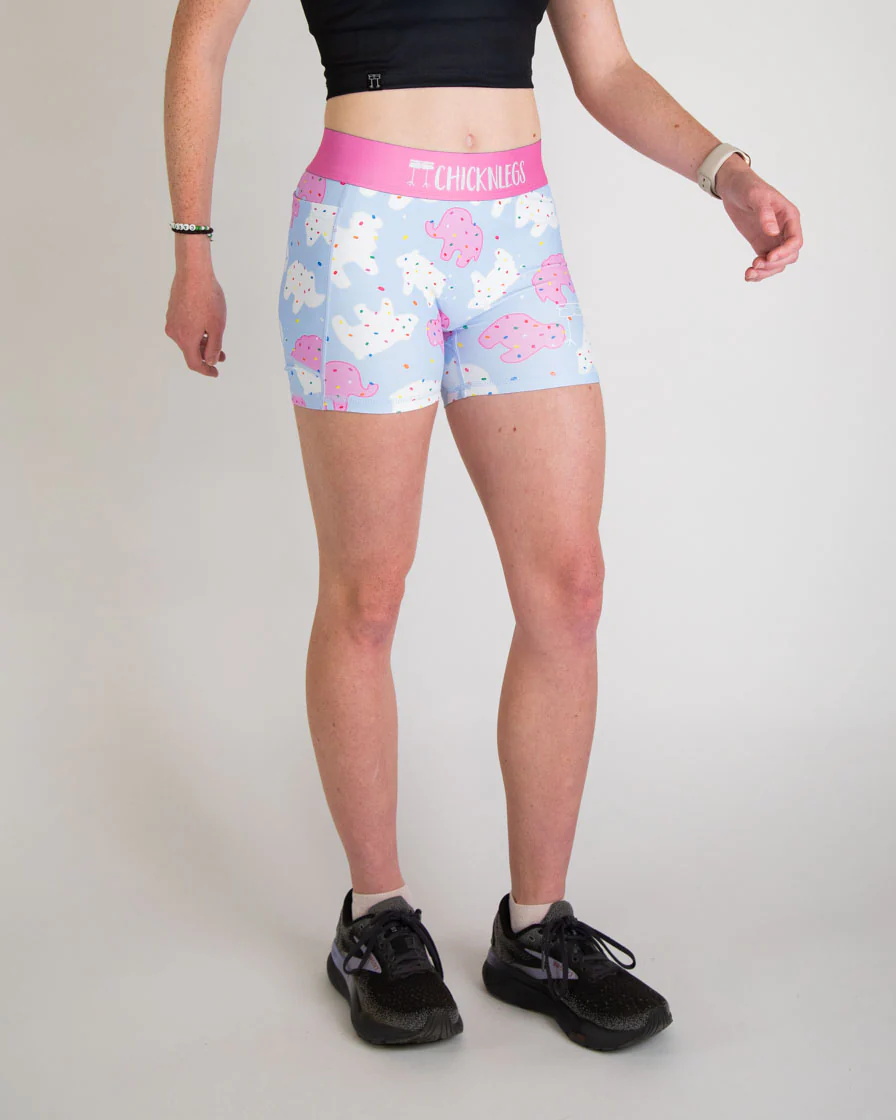 Women's Animal Cookies 3" Compression Shorts - Image 3