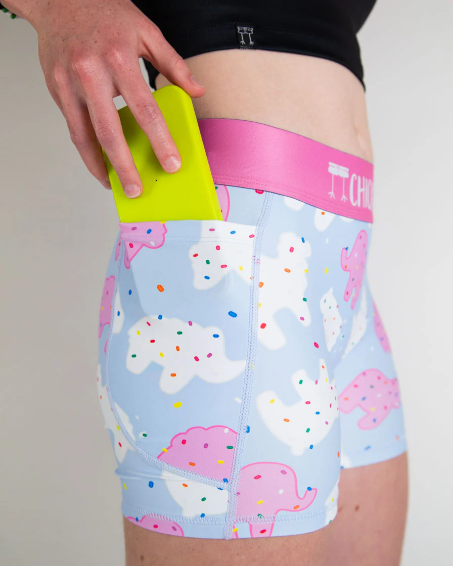 Women's Animal Cookies 3" Compression Shorts - Image 4