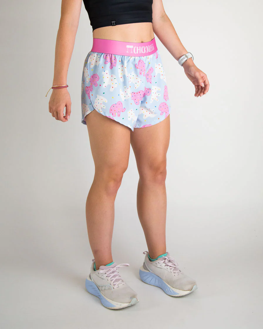 Women's Animal Cookies 4" Split Shorts - Image 3