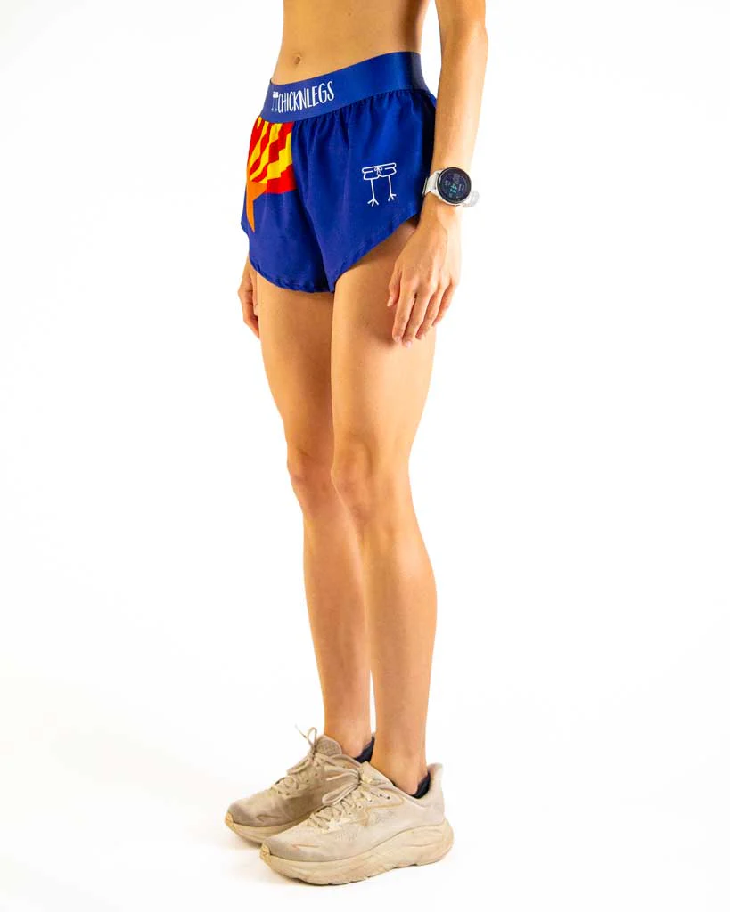 Women's Arizona Flag 1.5" Split Shorts - Image 3