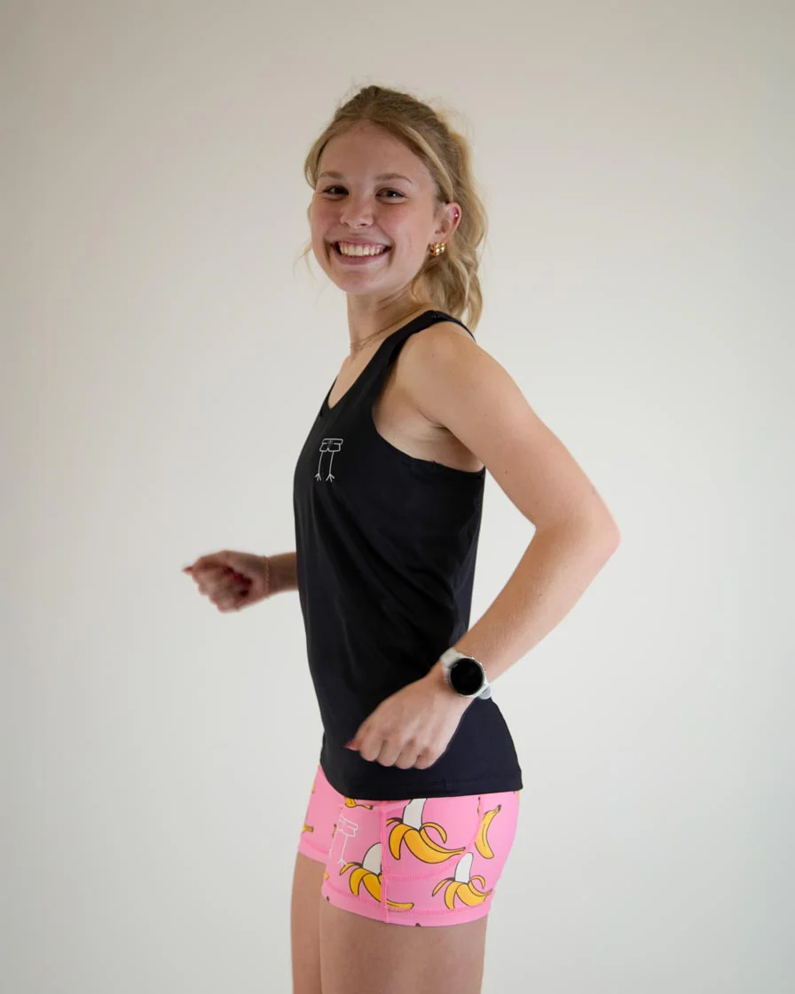 Women's Black Performance Singlet - Image 2