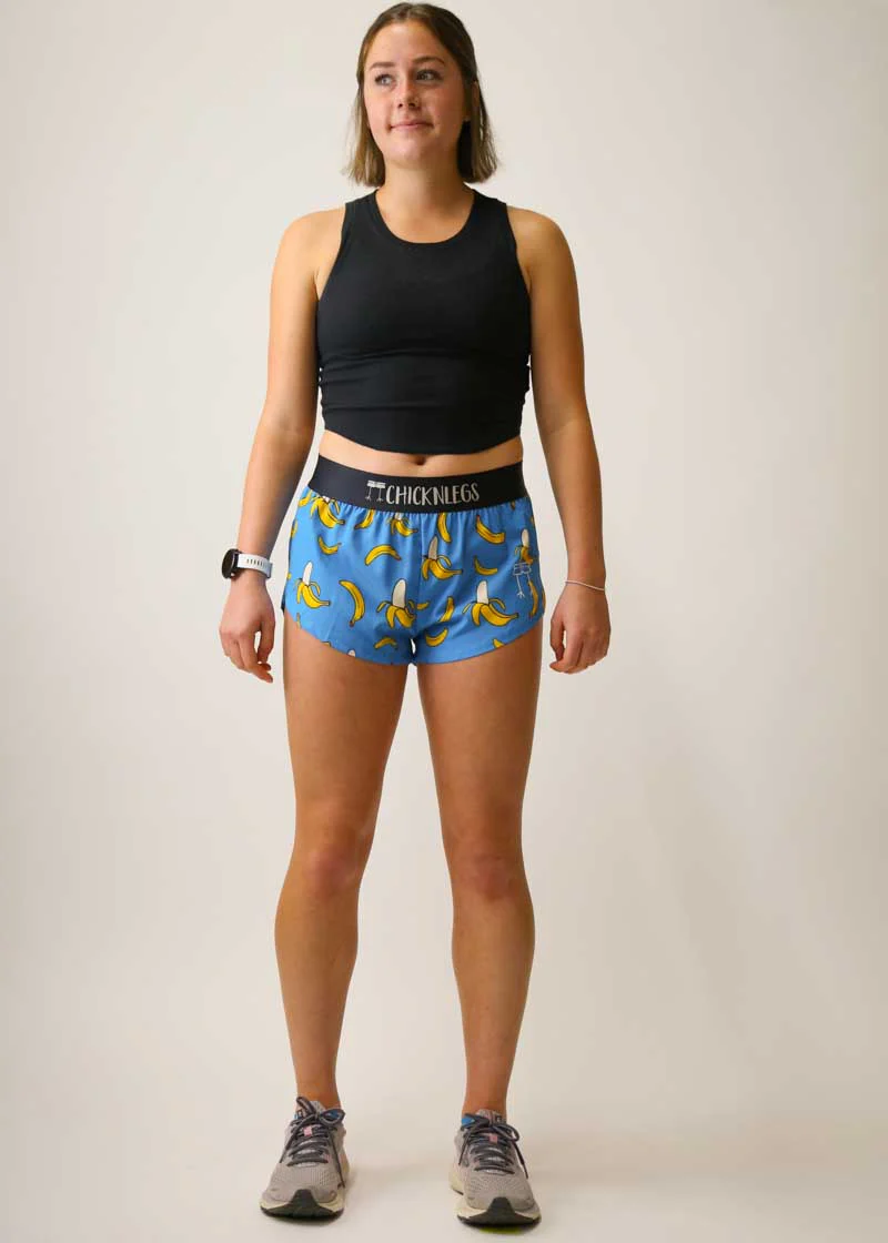 Women's Blue Bananas 1.5" Split Shorts - Image 6