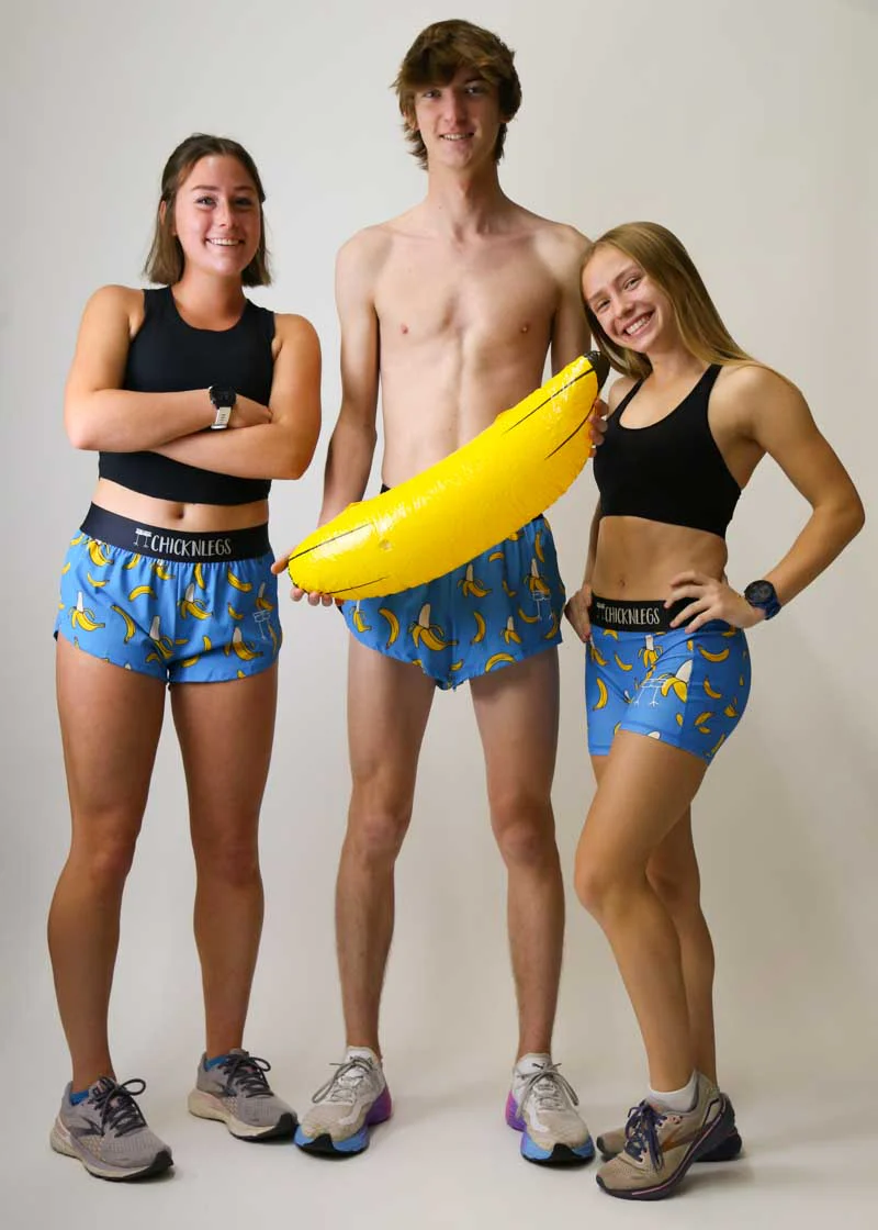 Women's Blue Bananas 3" Compression Shorts - Image 6