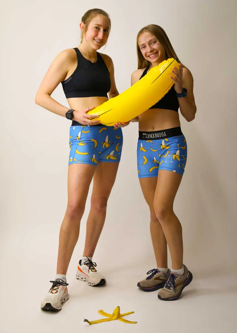 Women's Blue Bananas 3" Compression Shorts - Image 8