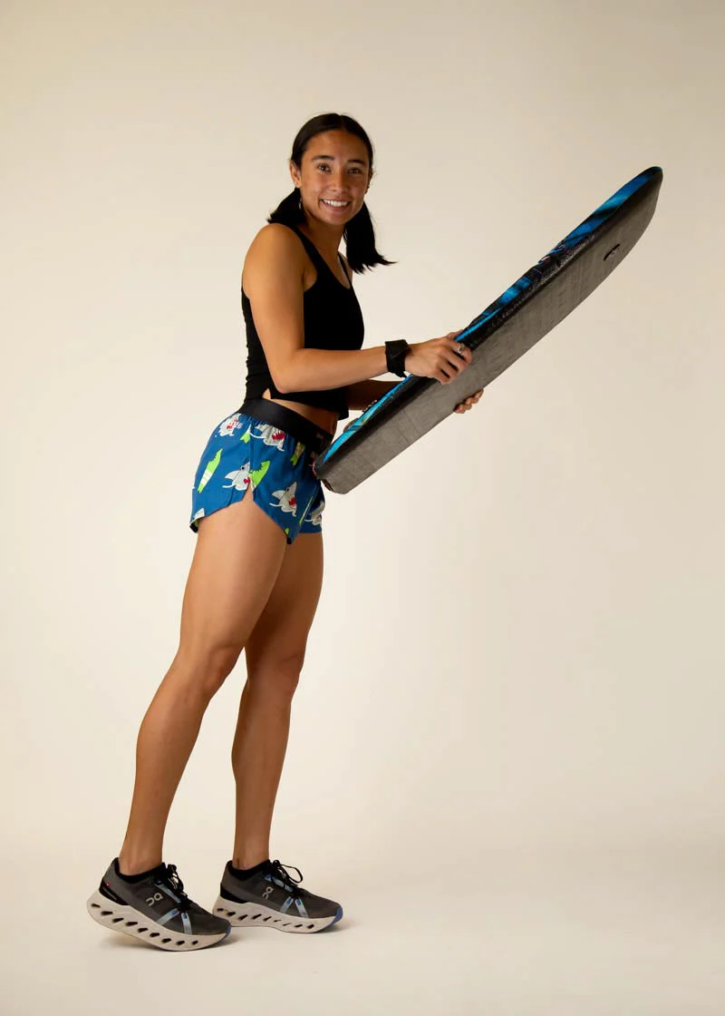 Women's Blue Sharks 1.5" Split Shorts - Image 6