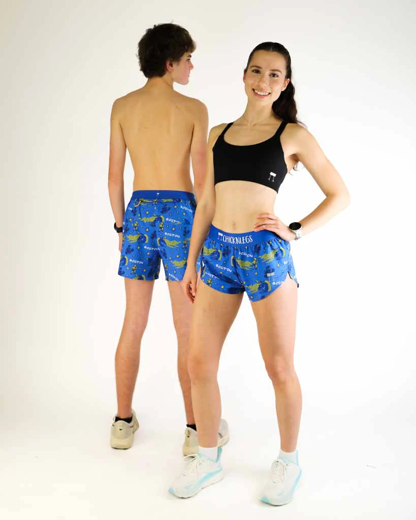 Women's Boston Doodle 1.5" Split Shorts - Image 10