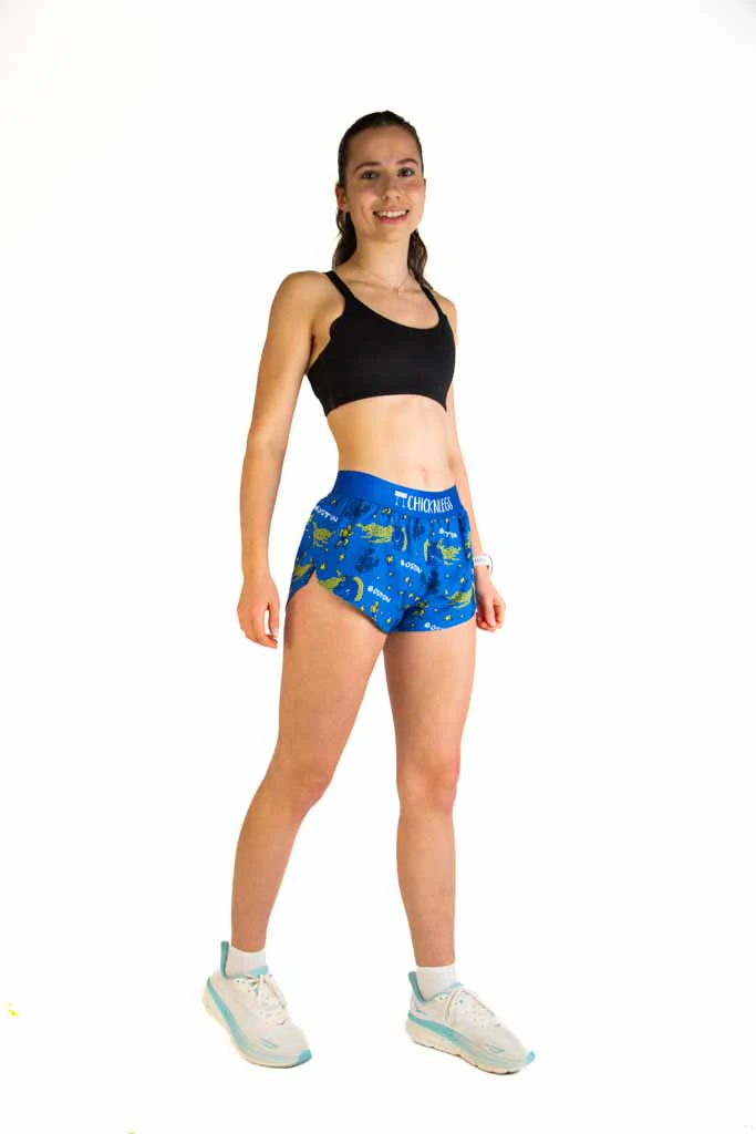 Women's Boston Doodle 1.5" Split Shorts - Image 7