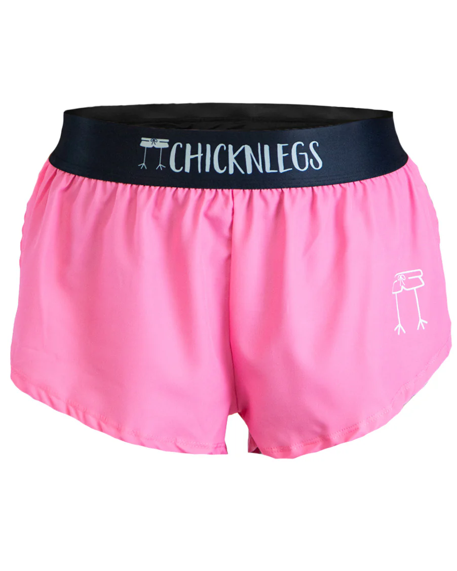 Women's Bubblegum Pink 1.5" Split Shorts