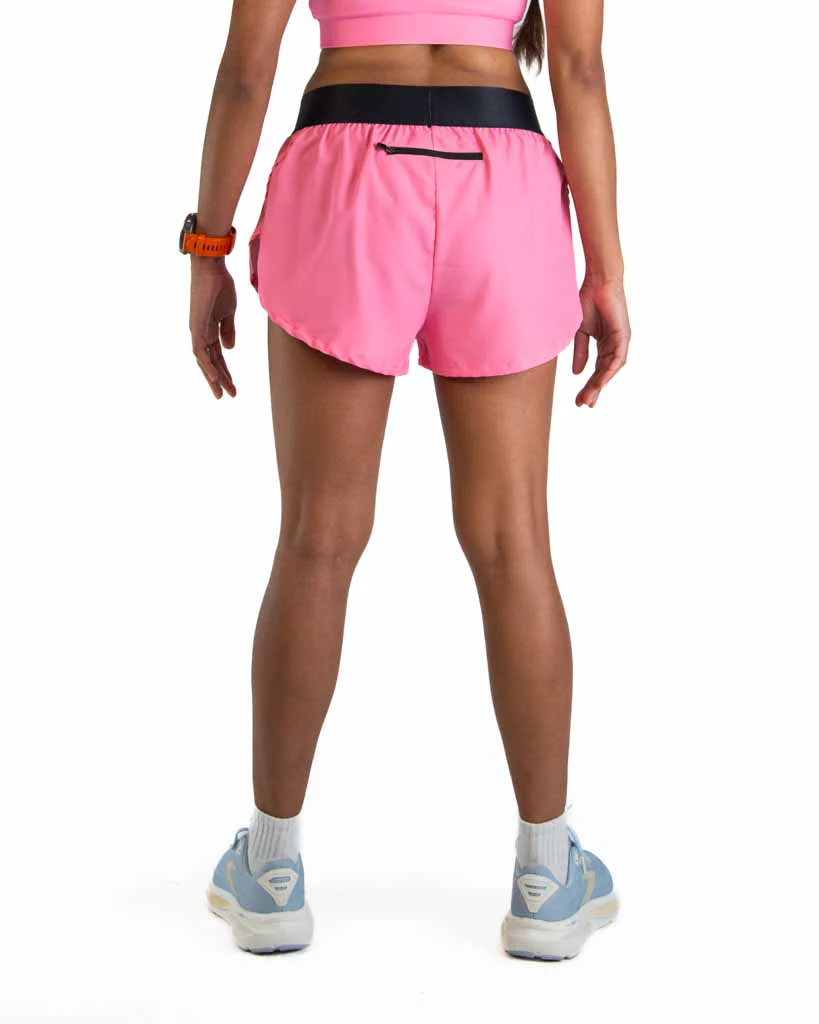 Women's Bubblegum Pink 1.5" Split Shorts - Image 5