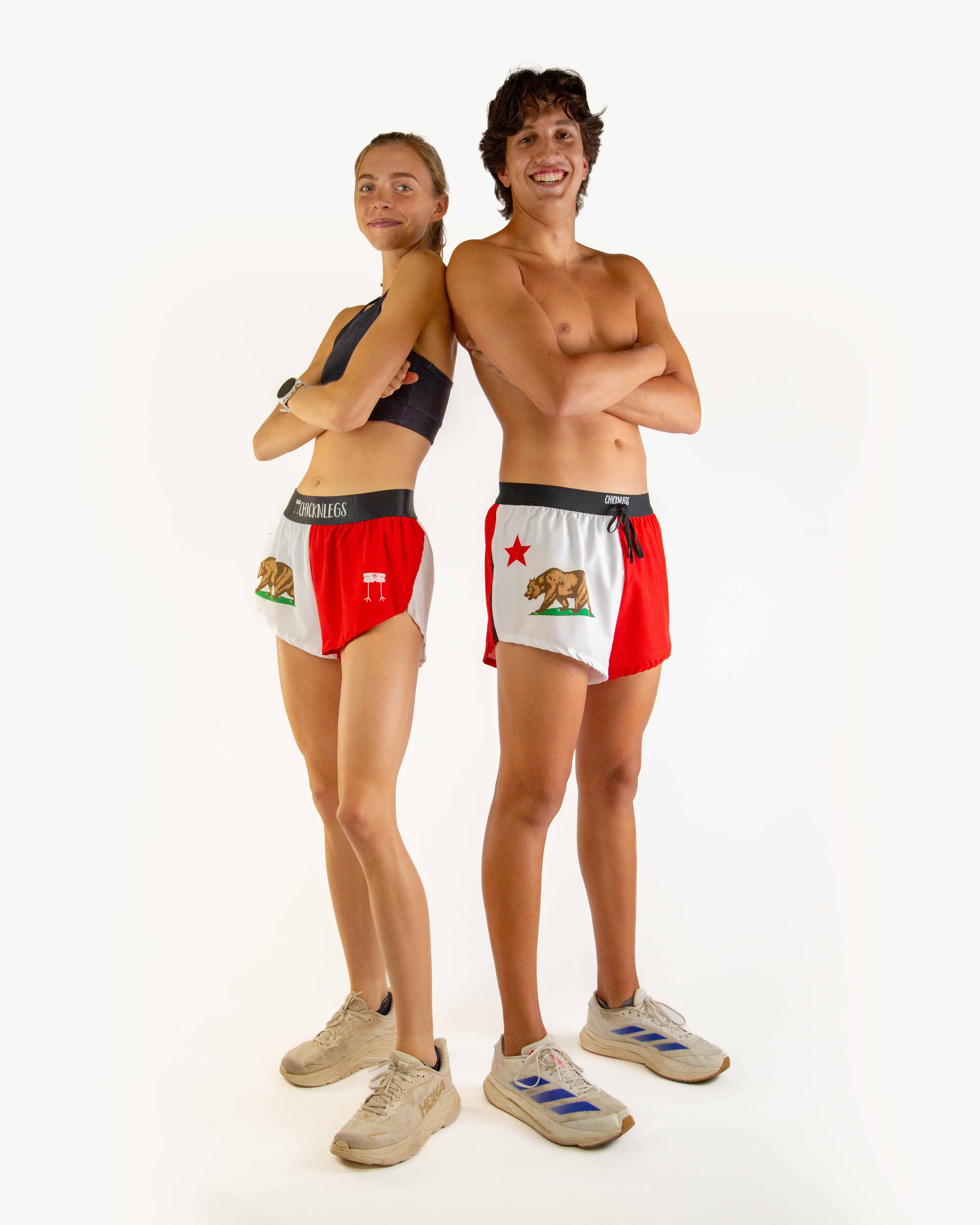 Women's California Flag 1.5" Split Shorts - Image 7