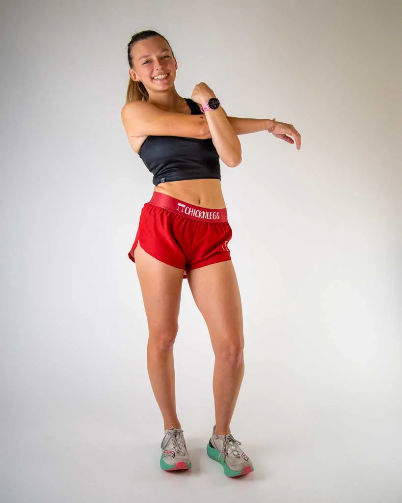 Women's Cardinal Red 1.5" Split Shorts - Image 6