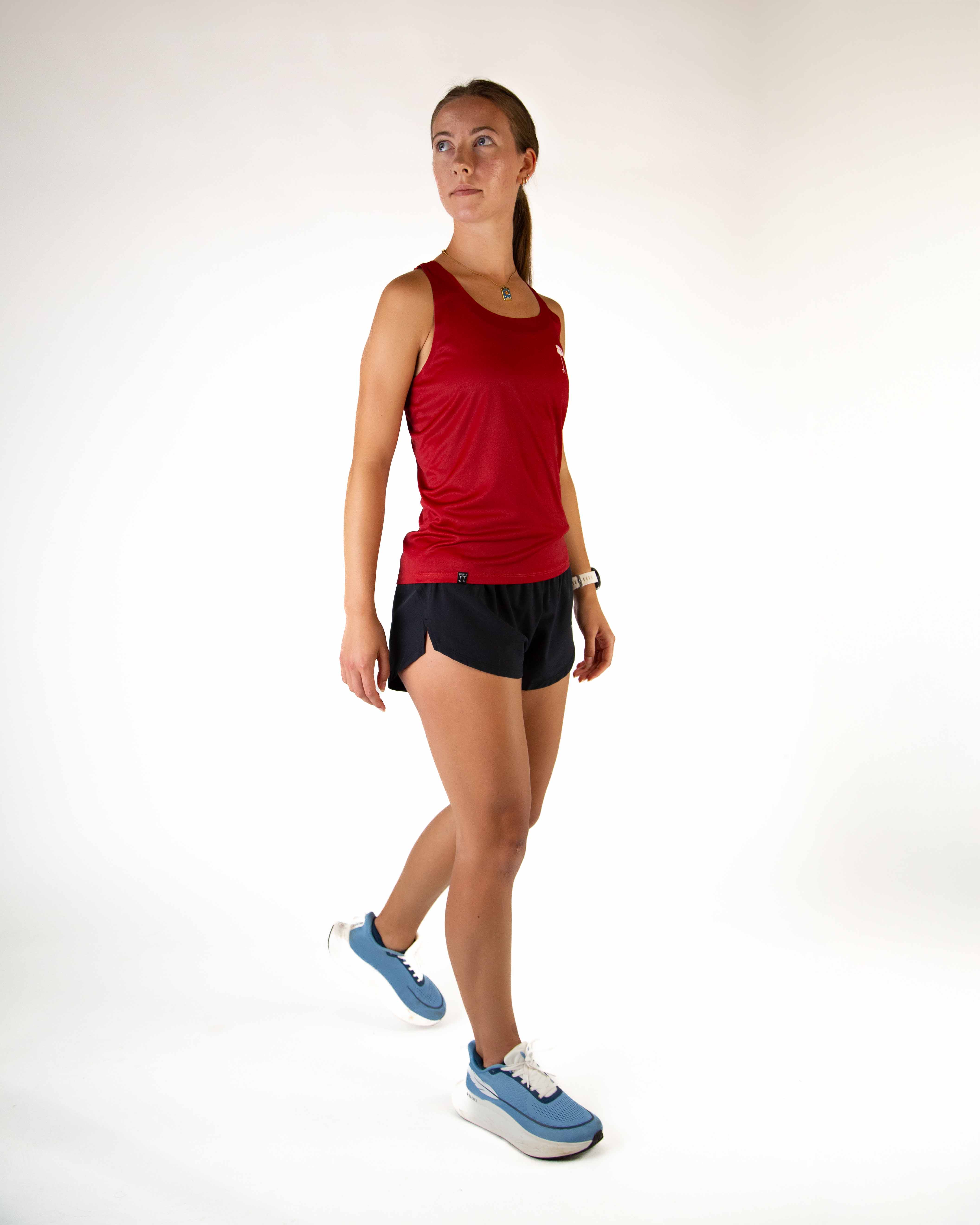 Women's Cardinal Red Performance Singlet - Image 5