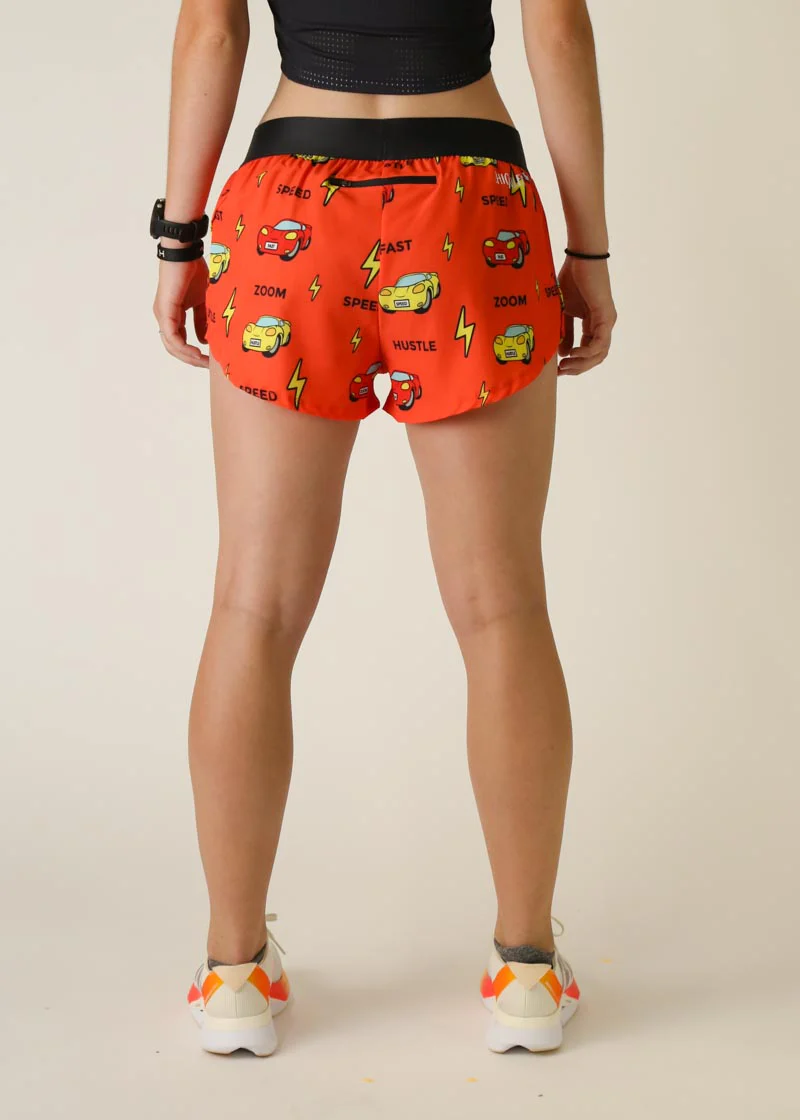 Women's Cars 1.5" Split Shorts - Image 5